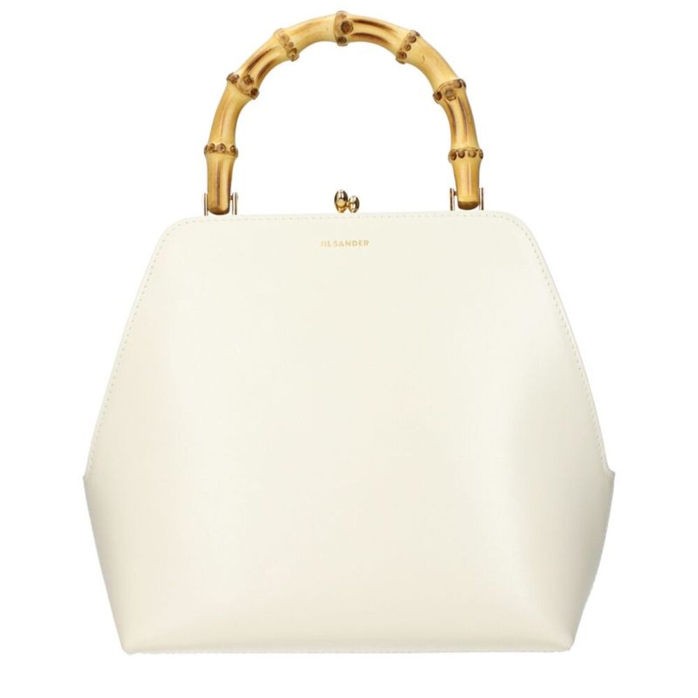 Jil Sander Beige Leather Women's Handbag